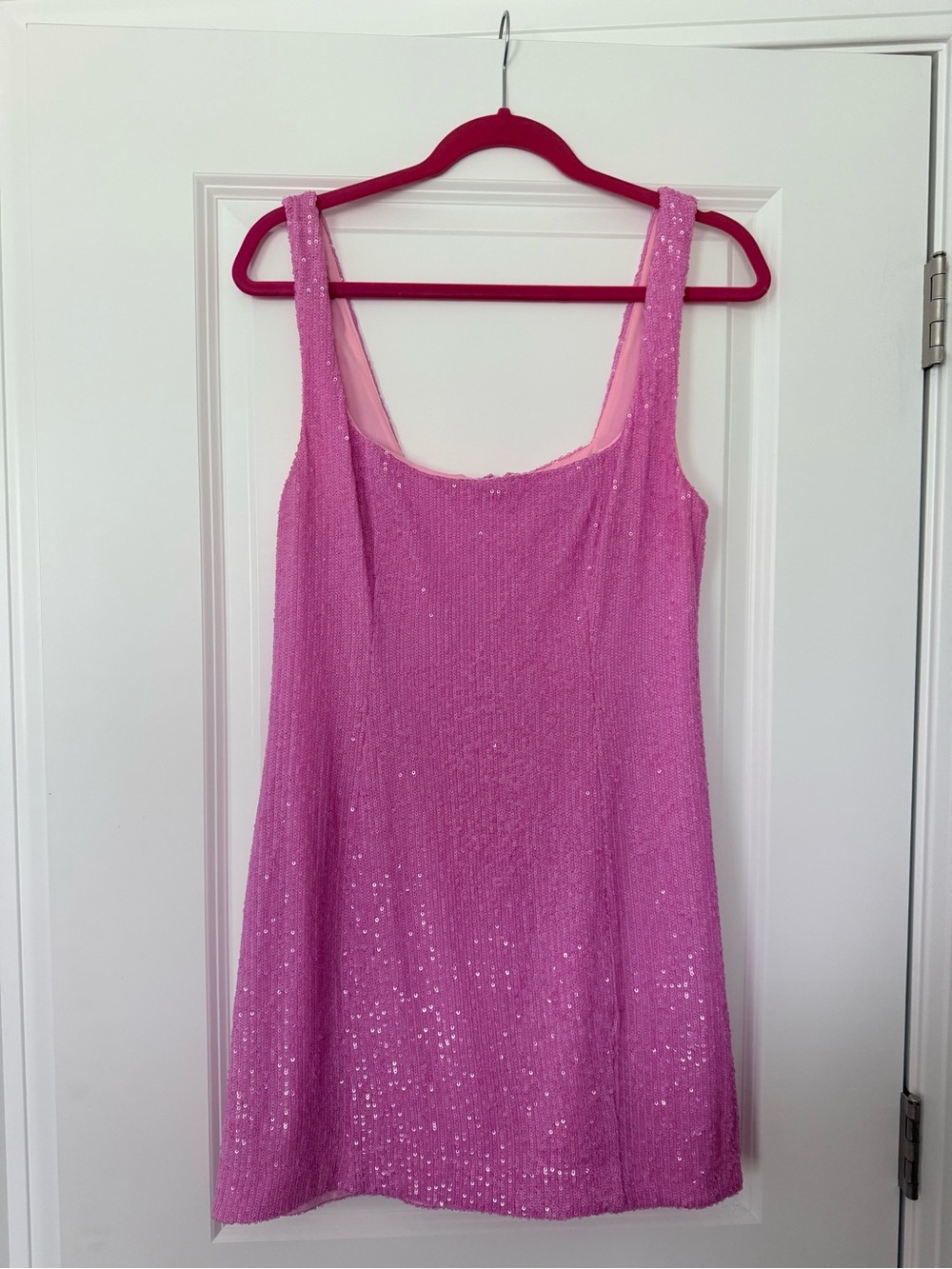 Barbie x Show Me Your MuMu Let’s Go Mini Dress Pink Sequin L